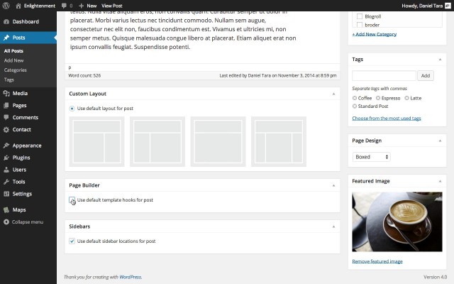Activate Page Builder