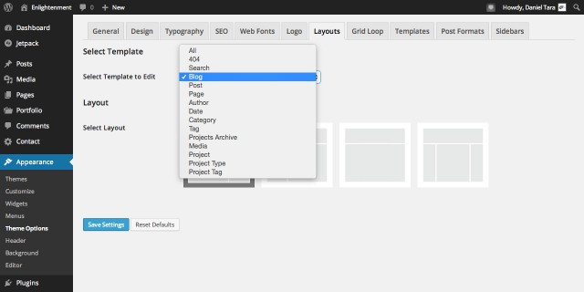 Enlightenment Custom Layout Templates