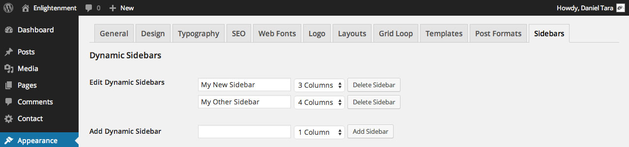 Enlightenment Documentation: Unlimited Sidebars Explained by One Designs