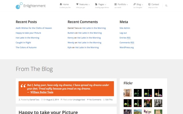 Enlightenment Header Sidebar