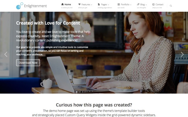 Enlightenment Home Page Slider