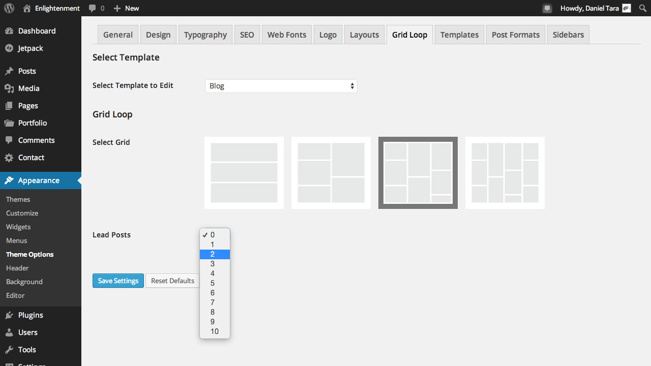 Enlightenment Lead Posts Option