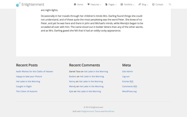 Enlightenment Post Sidebar