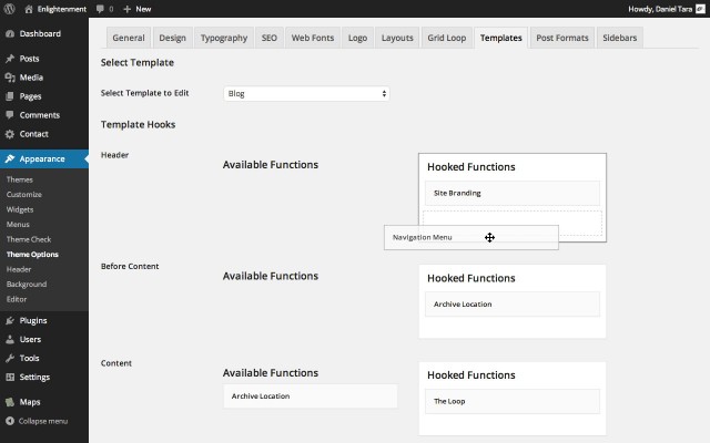 Enlightenment Documentation: The Template Editor
