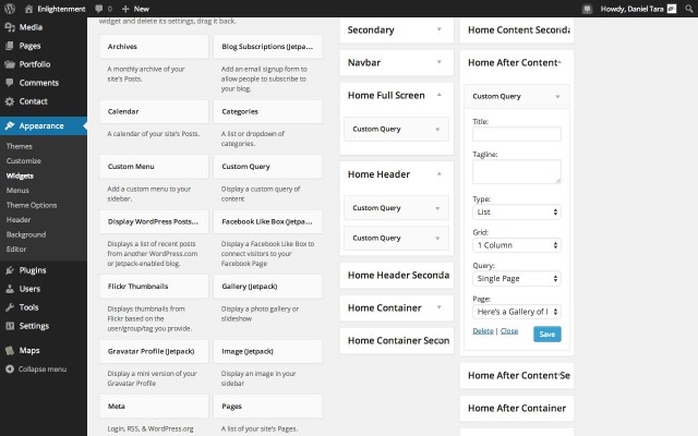 Image Gallery Page Widget