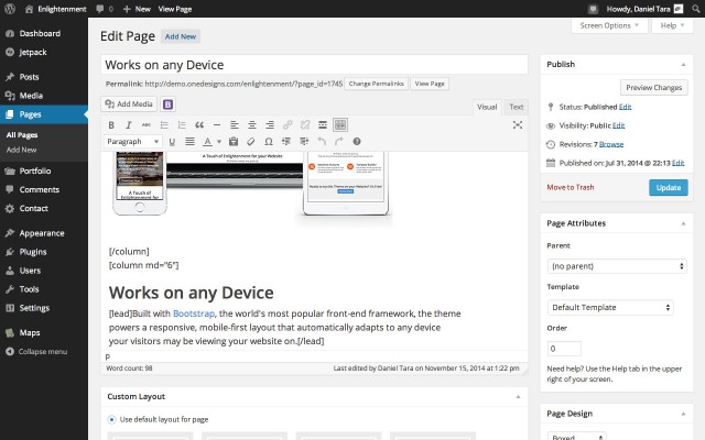 Multicolumn Page Content